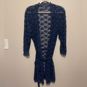 Fredricks of Hollywood Sheer Lace Robe